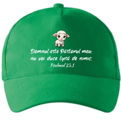 Sapca verde copii, Domnul este Pastorul meu